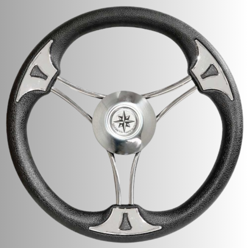 Volante Nero Inox Shipleader Volante Nero Inox