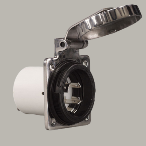 Presa Marinco Inox Tripolare 4 Fili - X0A 125V SS